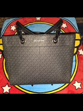 Michael Kors Black Signature High End Business Tote Bag